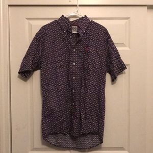Cinch men’s short sleeve western shirt. Small